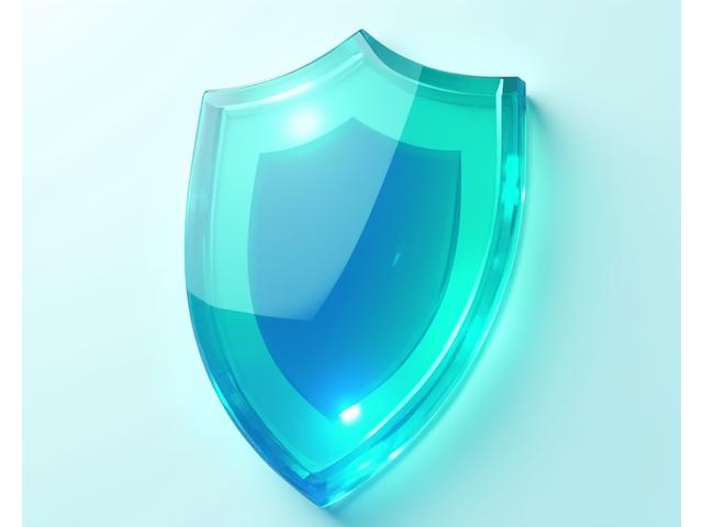 Digital shield icon representing data privacy and secure transactions